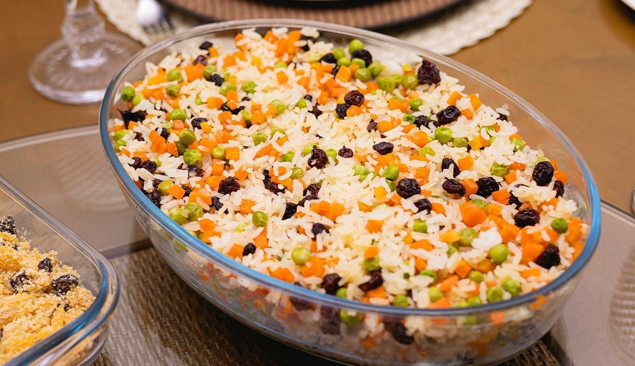 Arroz de Natal com Frutas Secas